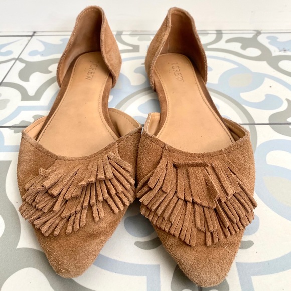 J Crew Classic D’Orsay Flats with Fringe - Picture 4 of 6